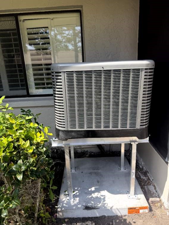 New AC system after installation by Bayside Heating and Air Clearwater FL